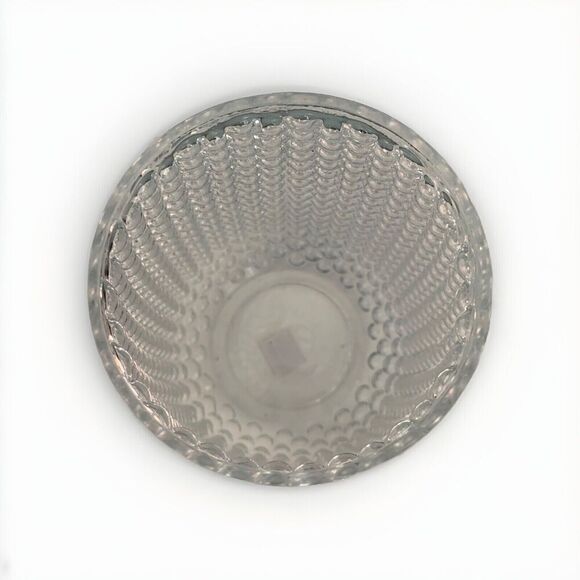 (3) 8” Pottery Barn Vases Pebbled Clear Glass Hobnail New Entry Home Decor - Picture 7 of 10
